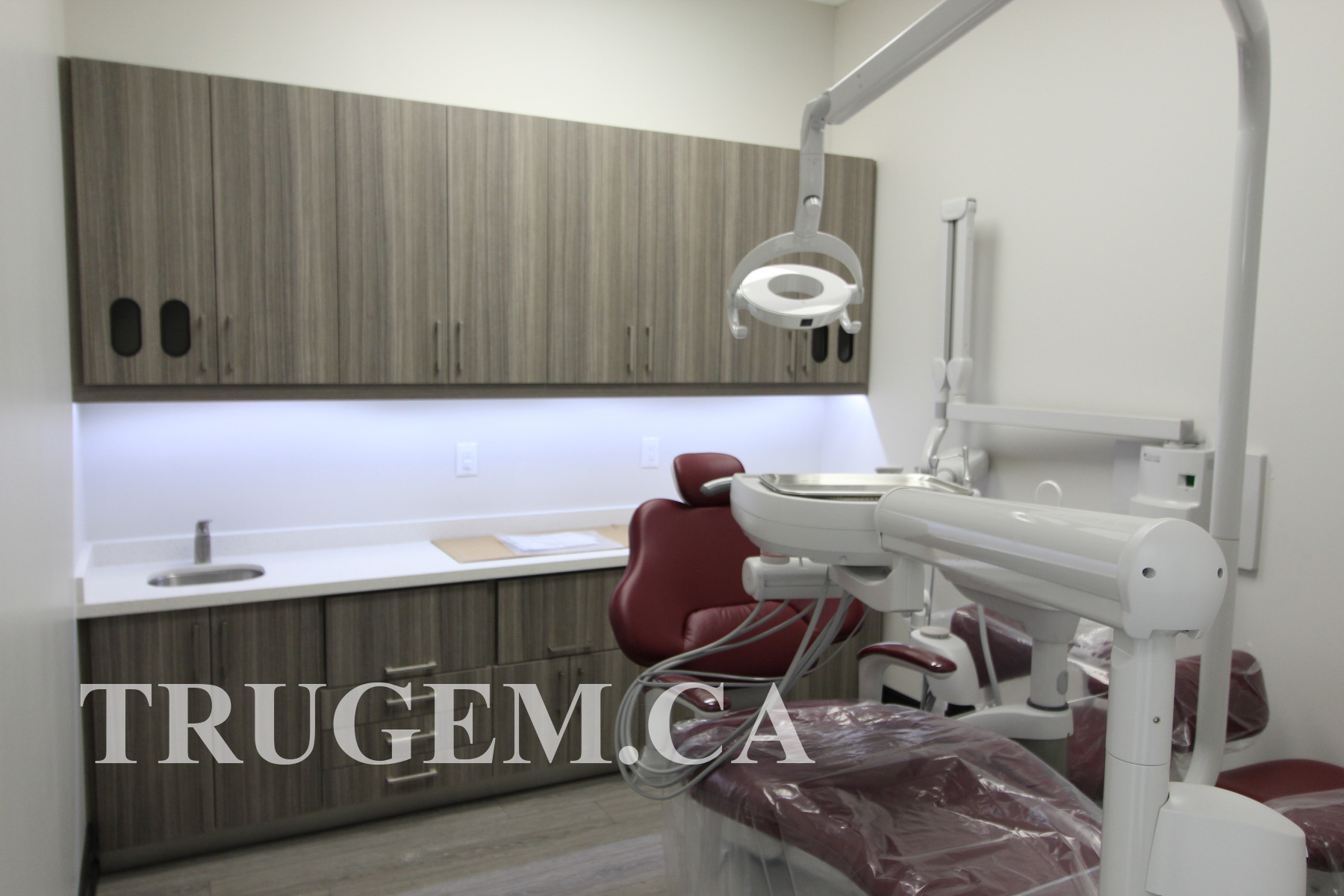 dental office design with cabinets